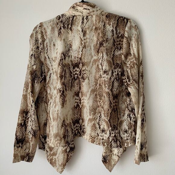 NWT Lumie Snake-Print Open-Front Jacket S - Picture 7 of 8